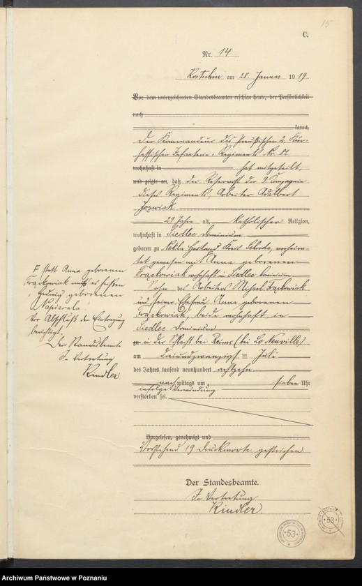 Obraz 17 z jednostki "Sterbe-Haupt-Register "