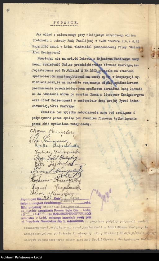 Obraz 13 z jednostki "Szla,a Aron Kenigsberg - sprzedaż manufaktury"