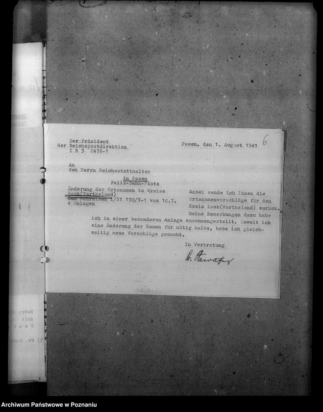 Obraz 10 z jednostki "Ortsnamenänderung - Kreis Lask (Łask)"