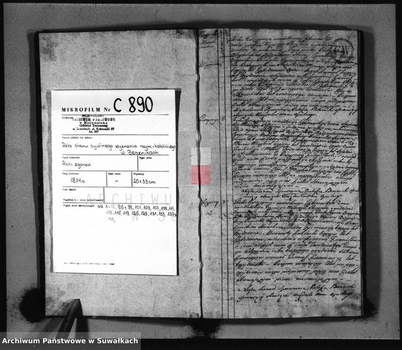 image.from.unit.number "Akta Zeszłych Gminy Berznickiey od 1-o Stycznia Roku 1814"