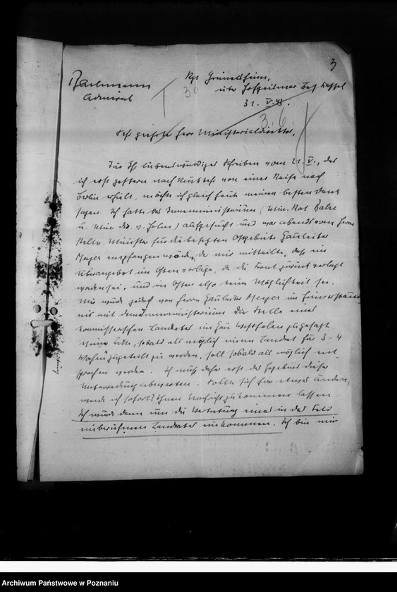 Obraz 7 z jednostki "Hans Bachmann, Admiral, Wilhelmshaven (podanie o przyjęcie do pracy)"