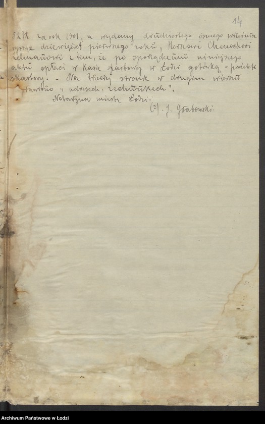 Obraz 16 z jednostki "Izrael Juda Opatowski, Hersz Henoch Zelman- skład towarów manufakturowych"