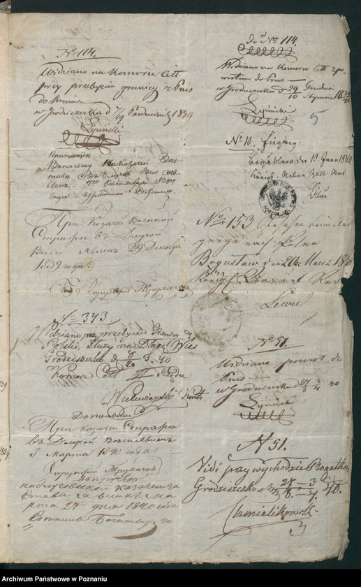 Obraz 9 z jednostki "A. betr. den diesseitigen Untertanen polnischen Flüchtling Joseph von Zaborski"