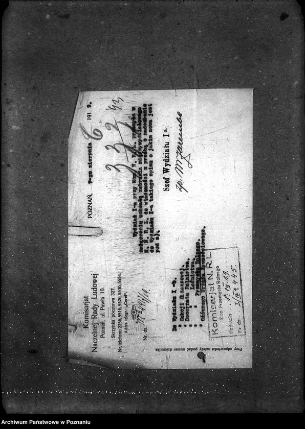 Obraz 5 z jednostki "Korespondencja Kom. Nacz. Rady Ludowej"