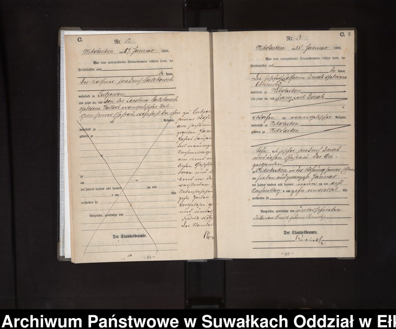 image.from.unit.number "Sterbe-Haupt-Register des Königlichen Preussischen Standes-Amtes Nikolaiken Kreis Sensburg"