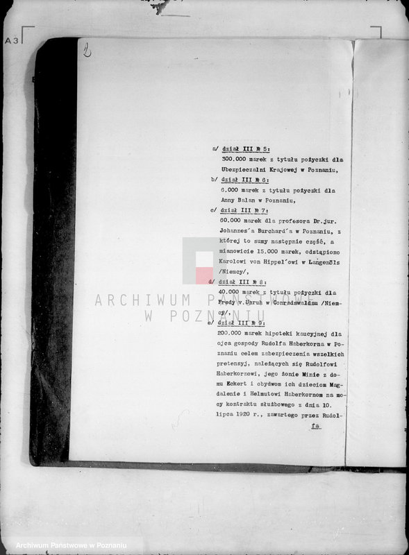 Obraz 6 z jednostki "Evangelisches Vereinhaus,,Herberge zur Heimat" w likwidacji, Obrót w Banku Gospodarstwa Krajowego"