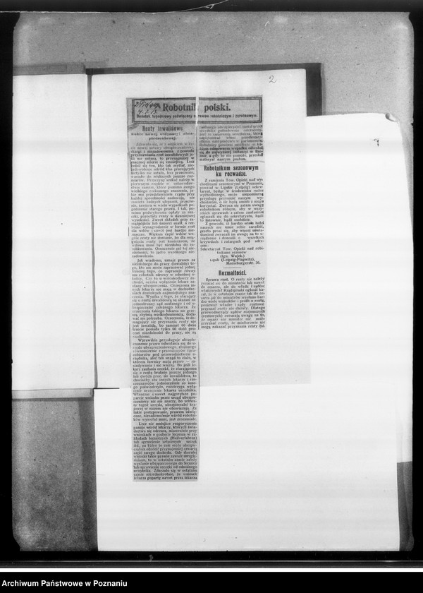 Obraz 6 z jednostki "Ubezpieczenia i renty po zabitych na wojnie [Wycinki prasowe]"