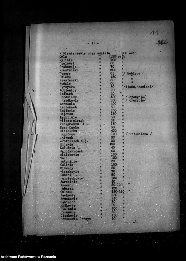 Obraz 15 z jednostki "Sprawozdania tygodniowe z życia społeczno-politycznego i z życia mniejszości narodowych za okres od 31 października do 27 listopada 1930 r."