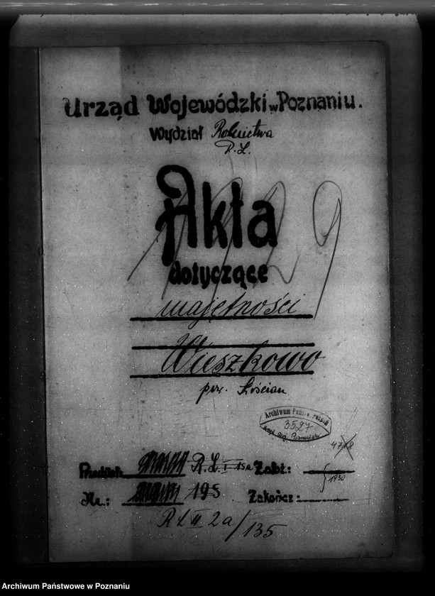 Obraz 4 z jednostki "Majętność /leśna/ Wieszkowo powiat kościański"