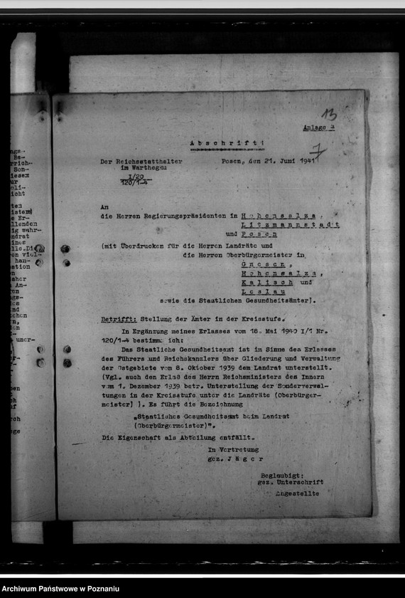 Obraz 17 z jednostki "Mitarbeit der Gesundheitsämter auf verschiedenen Gebieten der Verwaltung"