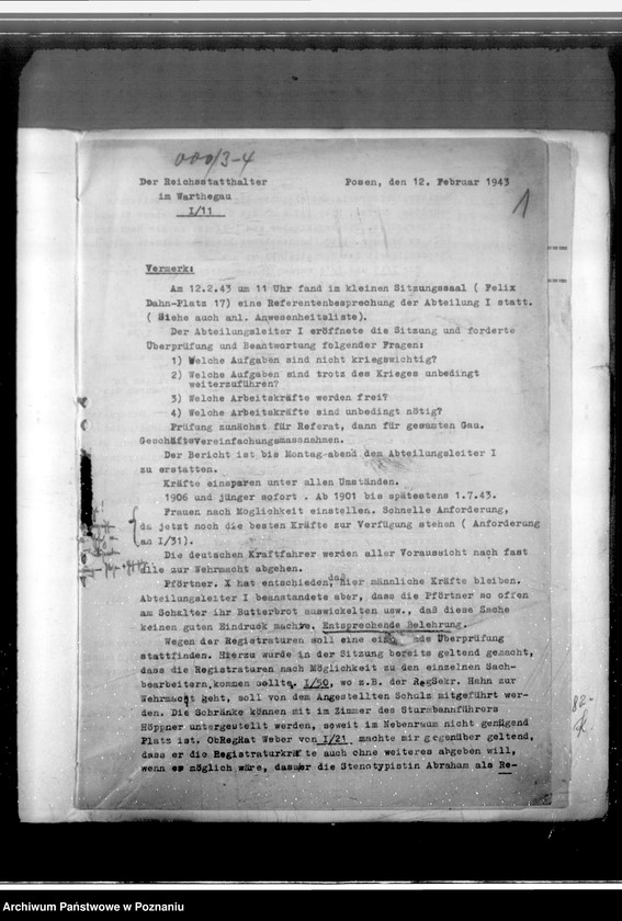 Obraz 5 z jednostki "Referentenbesprechung am 12.3.43."