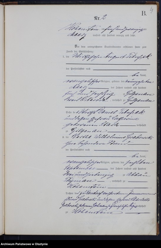 image.from.unit.number "Heiraths-Neben-Register Nr 1 - 11"