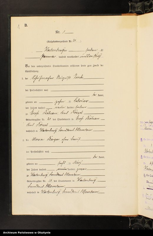 image.from.unit.number "Heirats-Haupt-Register Nr 1 - 33"