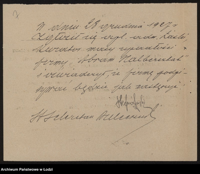 Obraz 9 z jednostki "Abram Halbersztat- wyrób towarów włókienniczych"