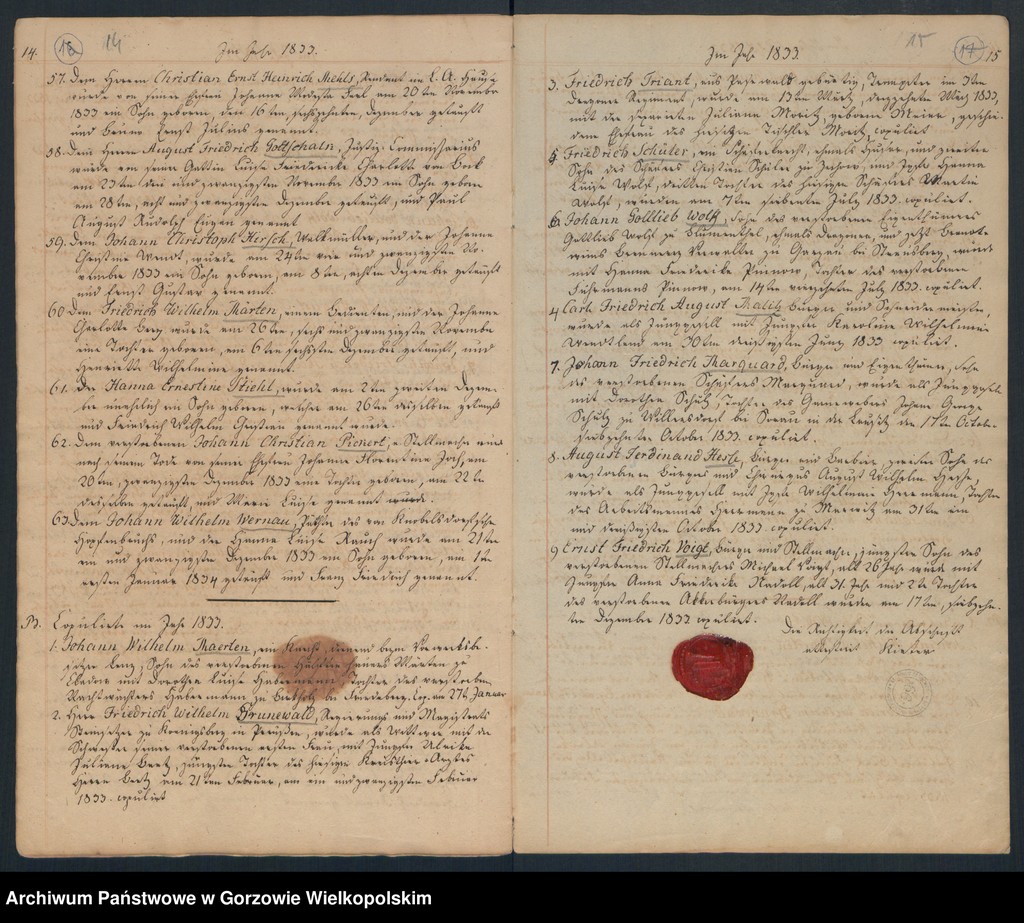 image.from.unit.number "Geborne und Copulirte in der Gemeine in Concordien Kirche zu Landsberg an der Warthe"