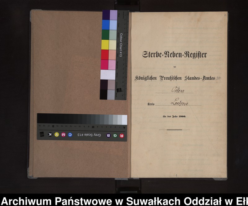 image.from.unit.number "Sterbe-Neben-Register des Königlichen Preussischen Standes-Amtes Orlen Kreis Loetzen"