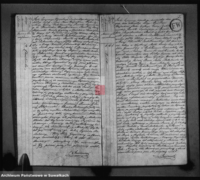 image.from.unit.number "Akta Zaślubionych Gminy Bakałarzewskiey pro 1822-gi"