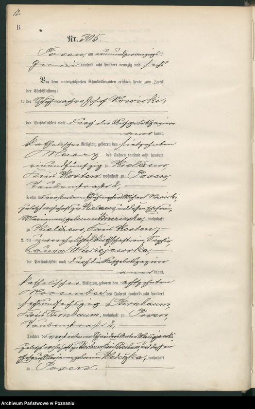 Obraz 14 z jednostki "Księga małżeństw t. II"