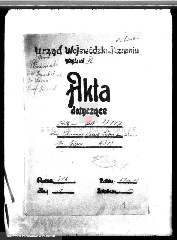 Obraz 4 z jednostki "Majętność Dąbcze B. Płócieniaka, pow. leszczyński nr woj. kotła 6379"