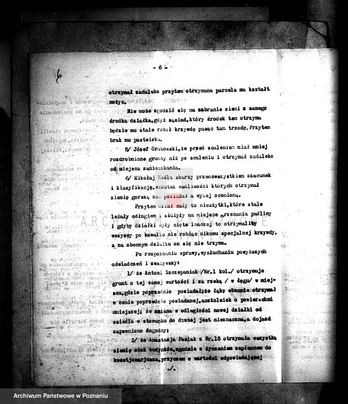 Obraz 10 z jednostki "Regulacja hipoteczna scalonych gruntów Miłkowice powiatu tureckiego"