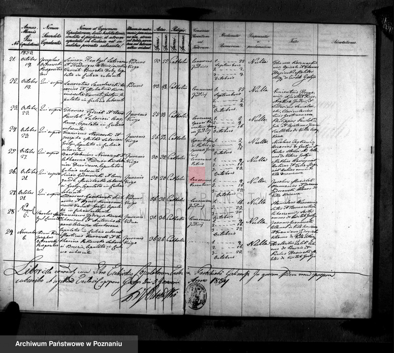 Obraz 18 z jednostki "Liber baptisatorum, copulatorum, mortuorum"