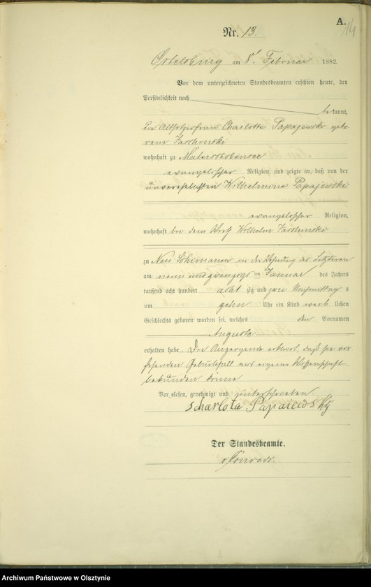 image.from.unit.number "Geburts-Haupt-Register Nr 1 - 94"