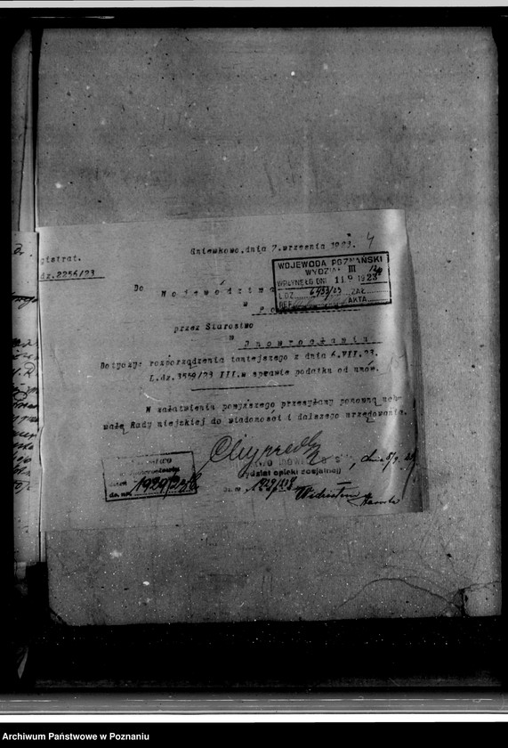 Obraz 8 z jednostki "Miasto Gniewkowo Podatki komunalne /ustawa z dnia 11.8.1923 Dz. URP nr 94 poz. 747/"