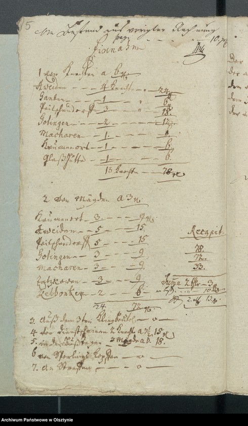 image.from.unit.number "Armen-Cassen-Rechnung bey der Gemeinde Aveyden"