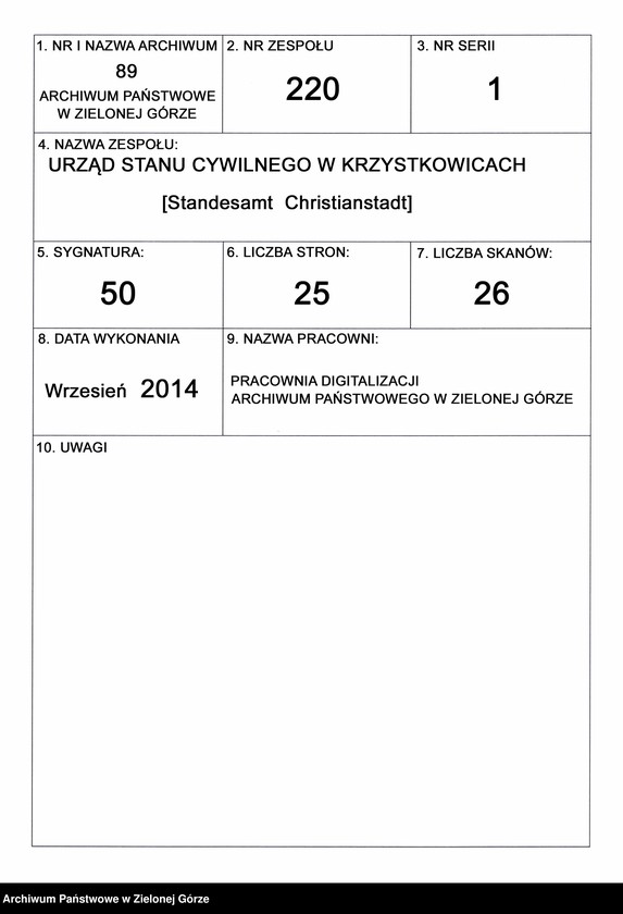 image.from.unit.number "Heiraths-Neben-Register im Standes-Amt Christianstadt a[m] B[ober] Kreis Sorau N[ieder] L[ausitz] pro 1903"