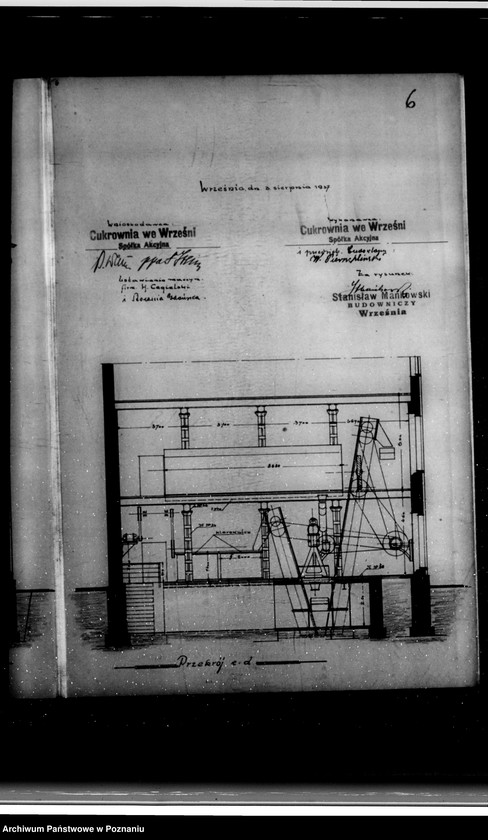 Obraz 10 z jednostki "Rysunek techniczny na ustawienie wirówek, podnośników i przenośników w Cukrowni we Wrześni"
