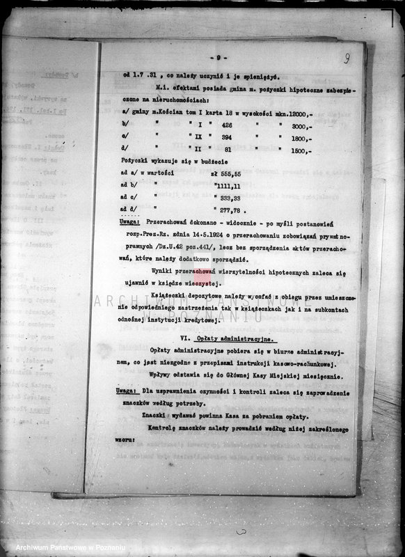 Obraz 14 z jednostki "/Sprawozdanie z nadzwyczajnej rewizji Głównej Kasy Miejskiej w Kościanie/"