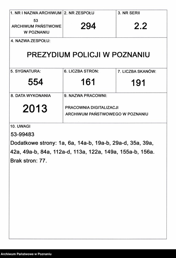 Obraz 1 z jednostki "A. betr. die Komplettierung der Personal-Akten der polnischen Überläufer mit denen der Landrats-Ämter der Provinz"