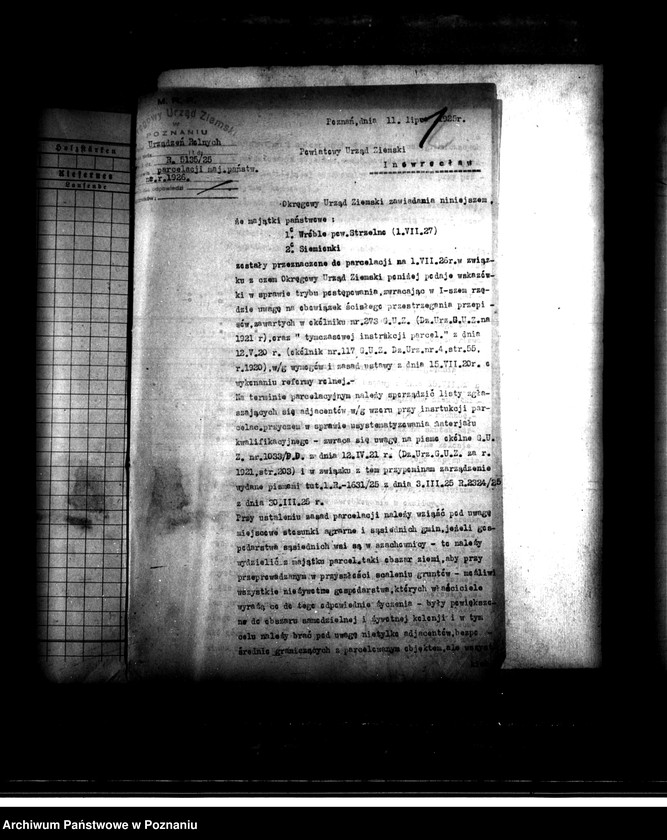 Obraz 5 z jednostki "Majątek Wróbel powiatu mogileńskiego parcelacja"