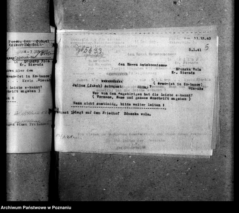 Obraz 9 z jednostki "Korespondencja w sprawie miejscowych Niemców, którzy zginęli w 1939 roku A - Z"