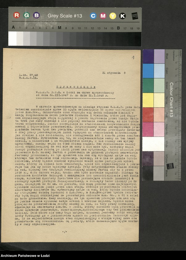 Obraz 2 z jednostki "Sprawozdania Komisji [opisowe i statystyczne oraz wykazy wykluczonych z partii]"