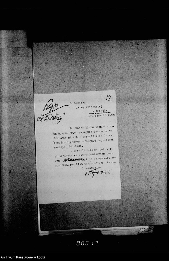 Obraz 16 z jednostki "Akta dotyczące kosztów leczniczych"