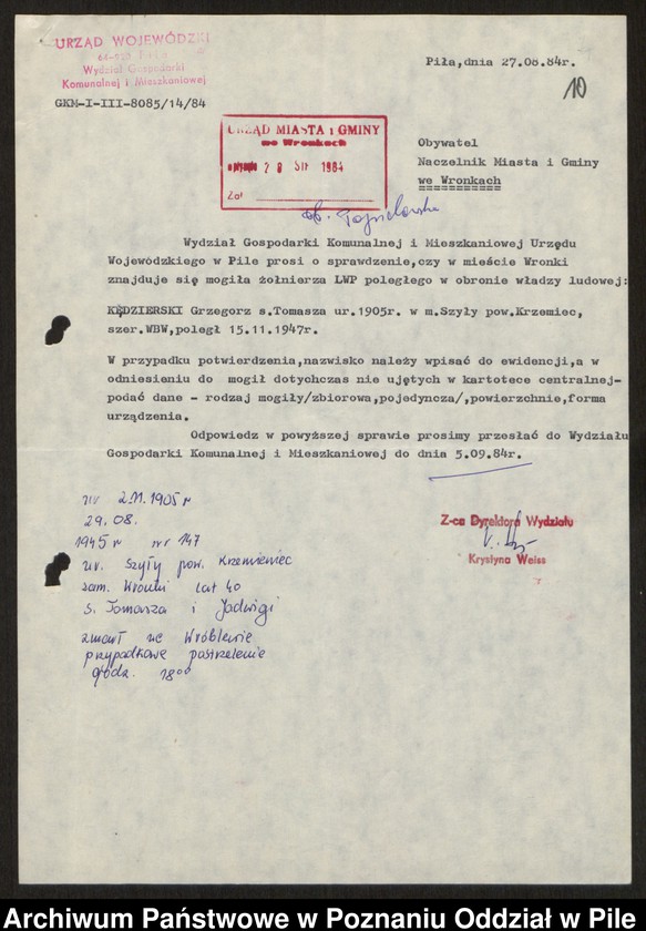 image.from.unit.number "Cmentarze i grobownictwo wojenne"
