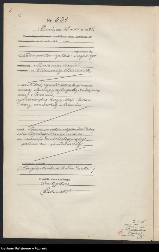 Obraz 4 z jednostki "Księga miejscowa zgonów tom II [Rejestr główny zgonów]"