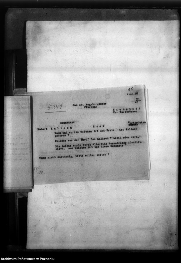 Obraz 14 z jednostki "Robert (August?) Kalisch (Rosko, powiat Chodzież"