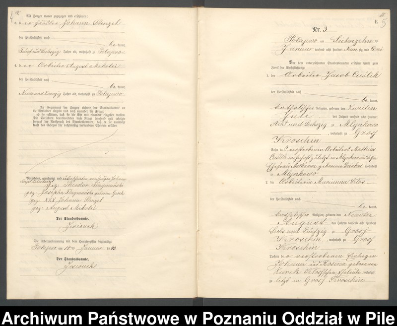 Obraz 5 z jednostki "Księga małżeństw"
