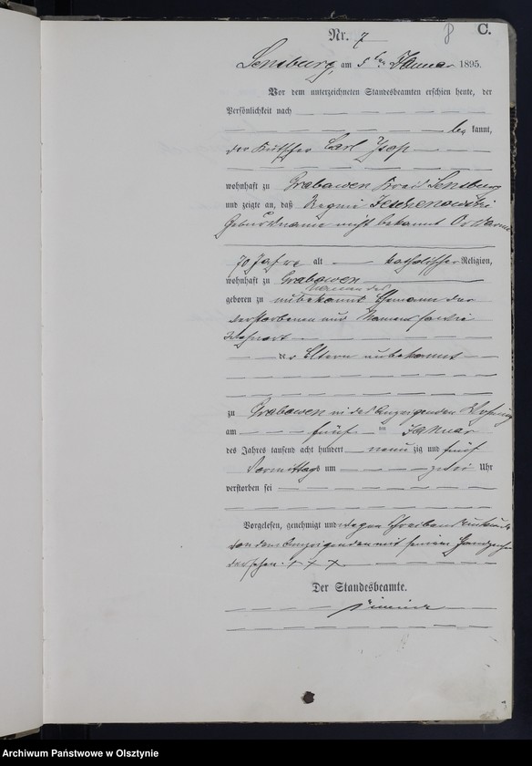 image.from.unit.number "Sterbe-Haupt-Register Nr 1 - 266"