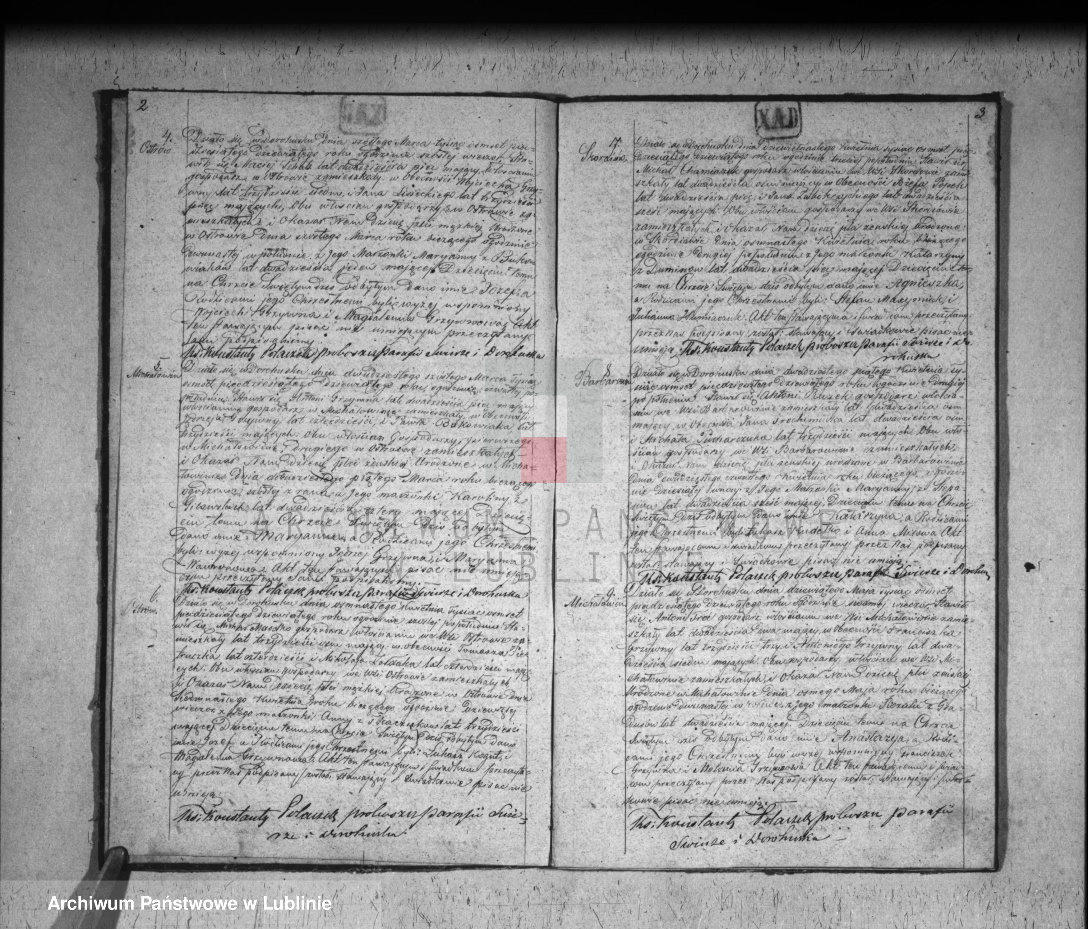 Skan z jednostki: Księga urodzeń, małżeństw i zgonów