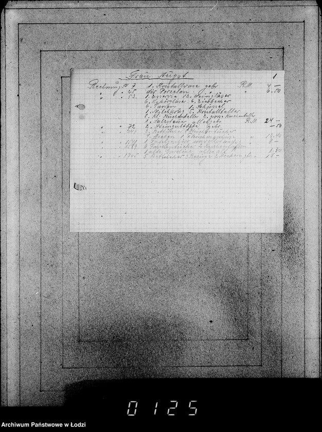 Obraz 5 z jednostki "[Zestawienia rachunków]"