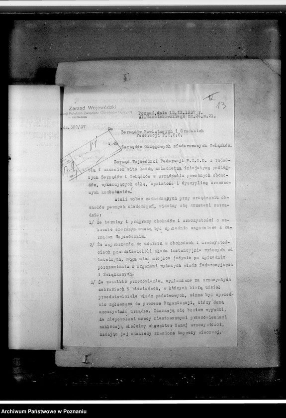 Obraz 17 z jednostki "Korespondencja m.in. z Zarządem Głównym"