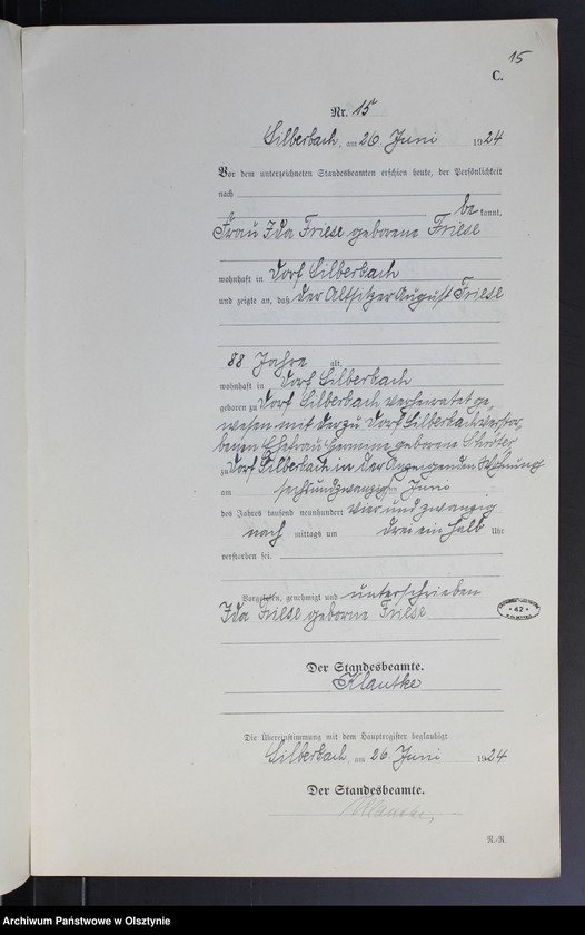 image.from.unit.number "Sterbe-Neben-Register Nr 1 - 28"