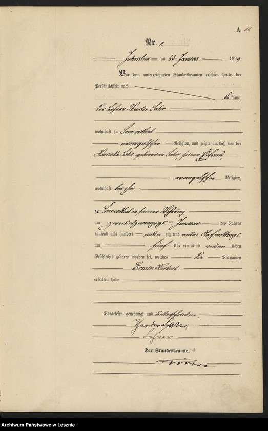 Obraz 14 z jednostki "[Księga urodzeń]"