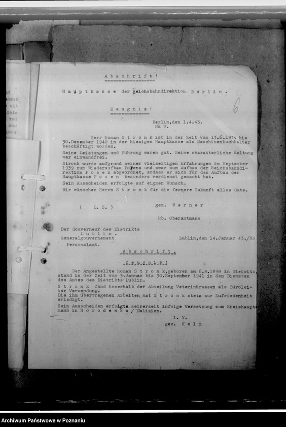 Obraz 11 z jednostki "Stronk, Roman - komisarz obwodowy"