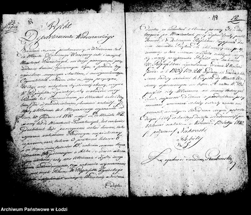 Obraz 18 z jednostki "Akta tyczące się urządzeń względem prowadzenia na jarmarki i sprzedawania bez zaświadczeń inwentarza i zaszłych korespondencji"