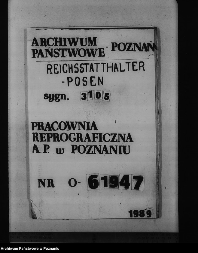 Obraz 1 z jednostki "Oberlandesgericht in Posen, Gerichtsplatz 10a. - sprawy budowlane"