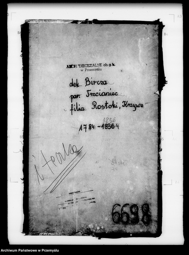 Obraz 4 z jednostki "[Kopie ksiąg metrykalnych parafii Trzcianiec (dekanat Bircza)]"